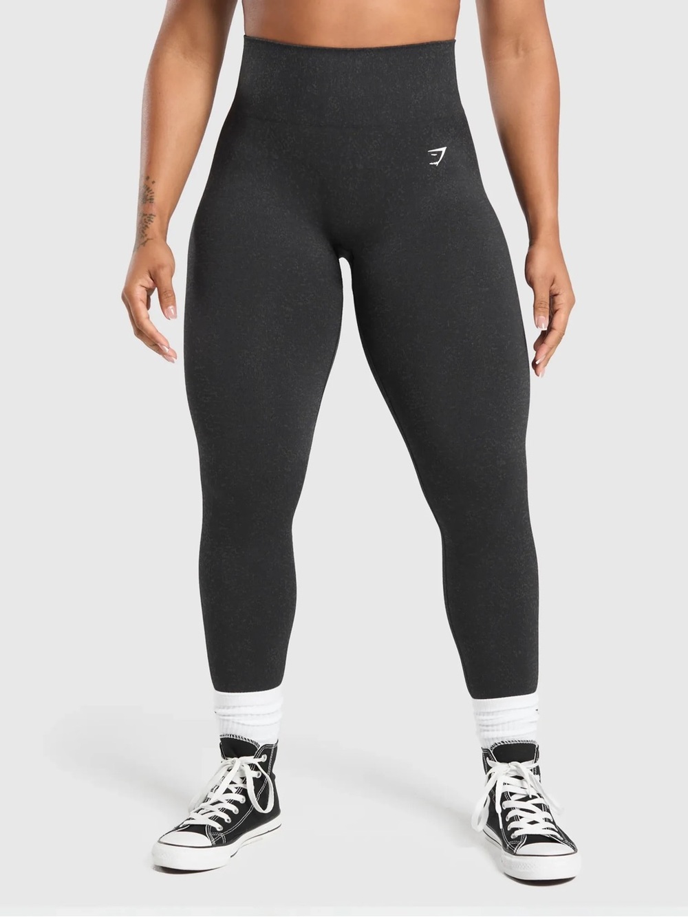 Gymshark Adapt Fleck Seamless Leggings in Mineral Black High Waisted XS NWOT